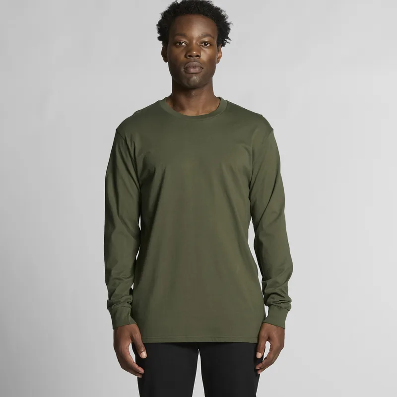 AS Colour Staple Long Sleeve Tee in Army